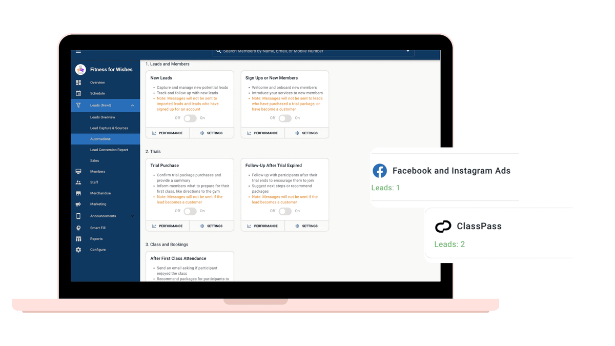 Lead management dashboard
