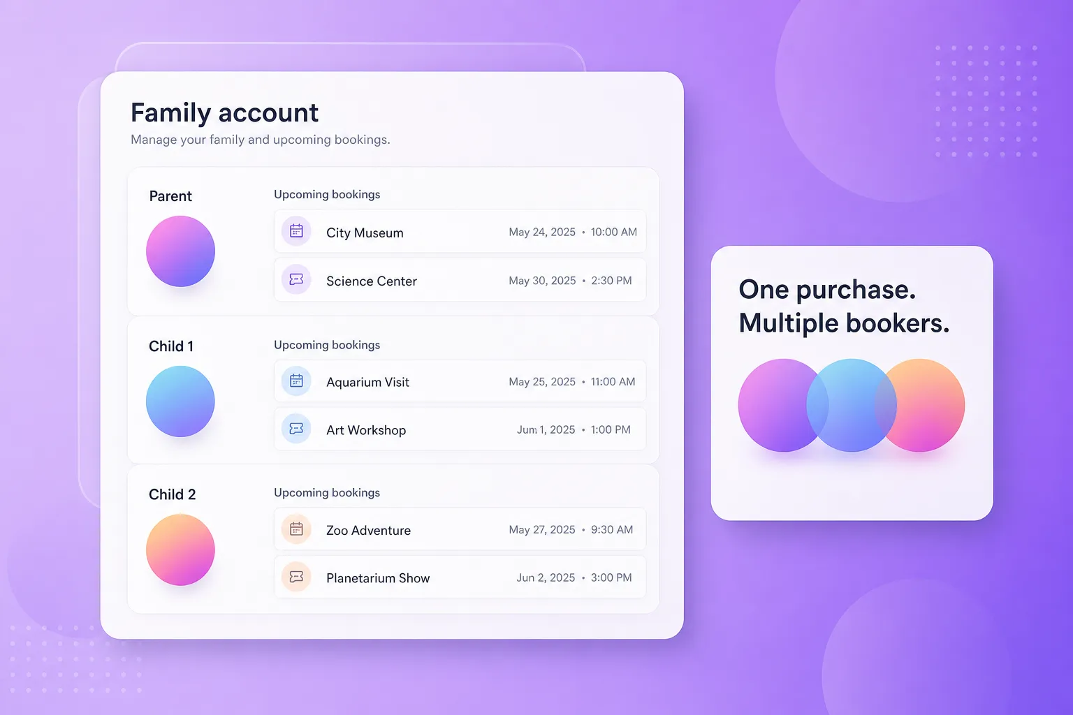 Vibefam Family Accounts for Doubles and Relays partners.